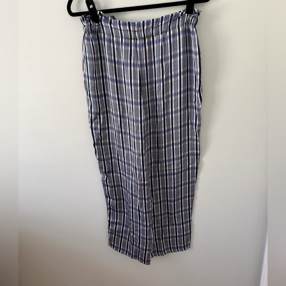 Bailey 44 Blue & White Plaid Jogger Pants